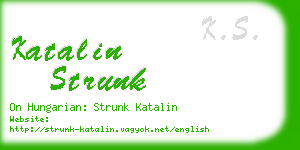 katalin strunk business card